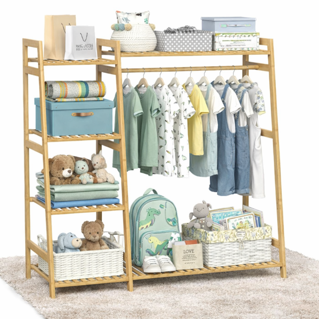 wooden shelf montessori