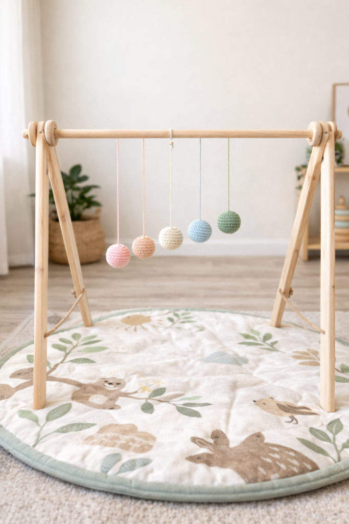 crochet ball mobile toys