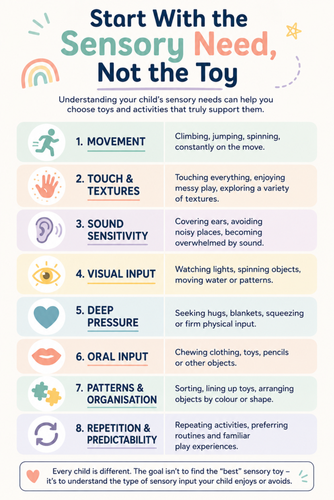 sensory needs of an autistic toddler