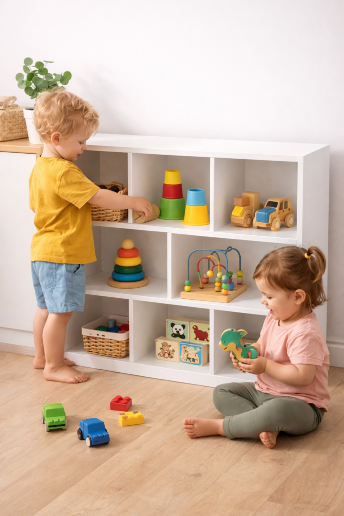budget low shelves for toddlers