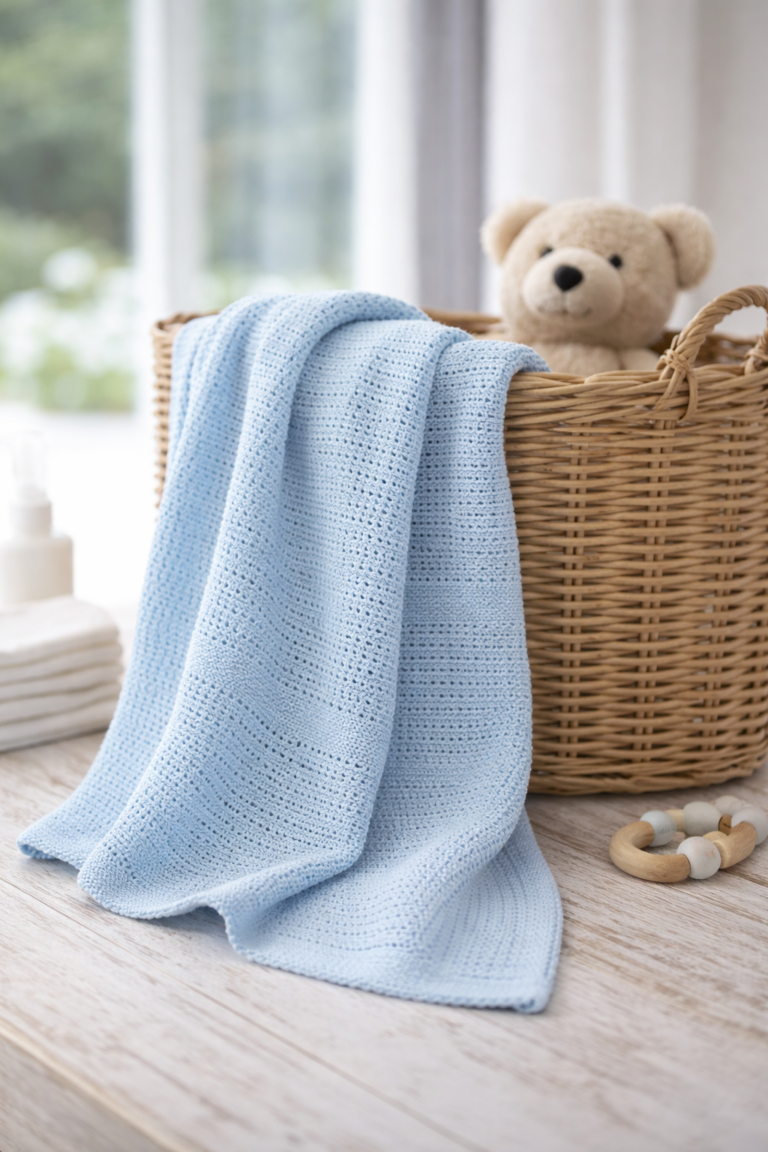 blue cellular blanket