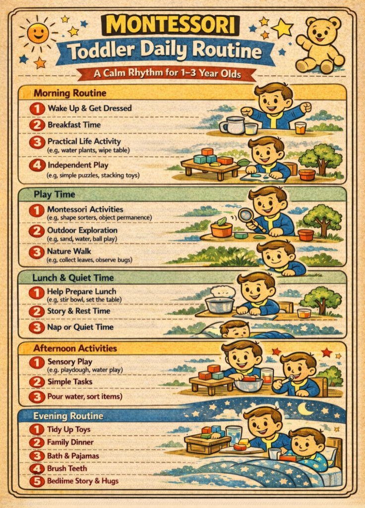 montessori toddler daily routine