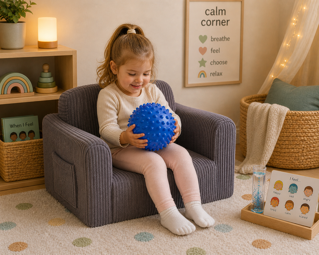 sensory ball in a calm corner