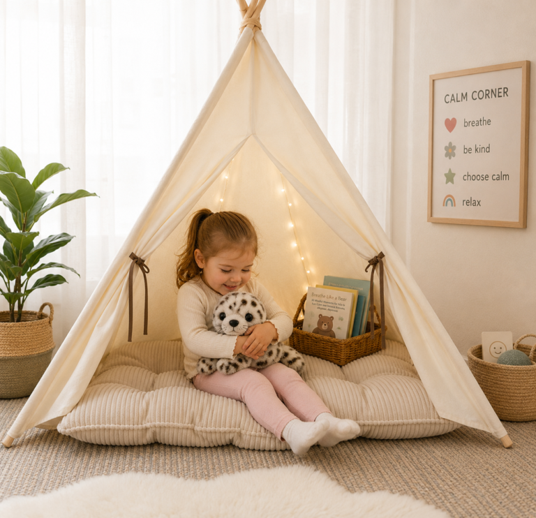 How to Create a Calm Corner for Toddlers (Montessori Approach)