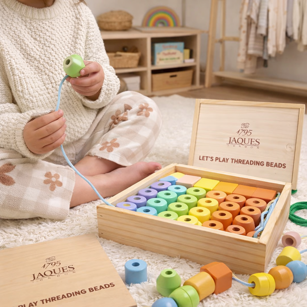 threading beads montessori toy