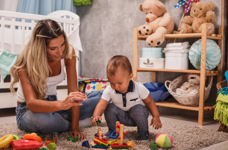 toddler stacking wooden toys