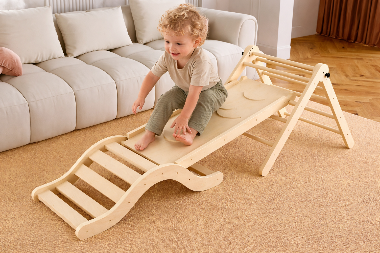 toddler wooden triangle