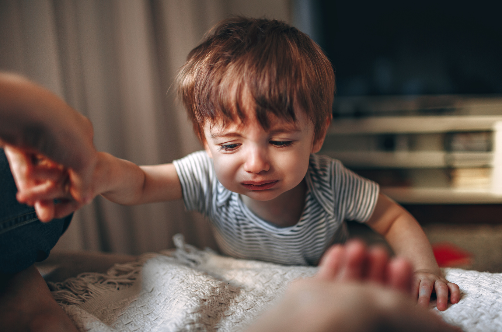 2 year old crying