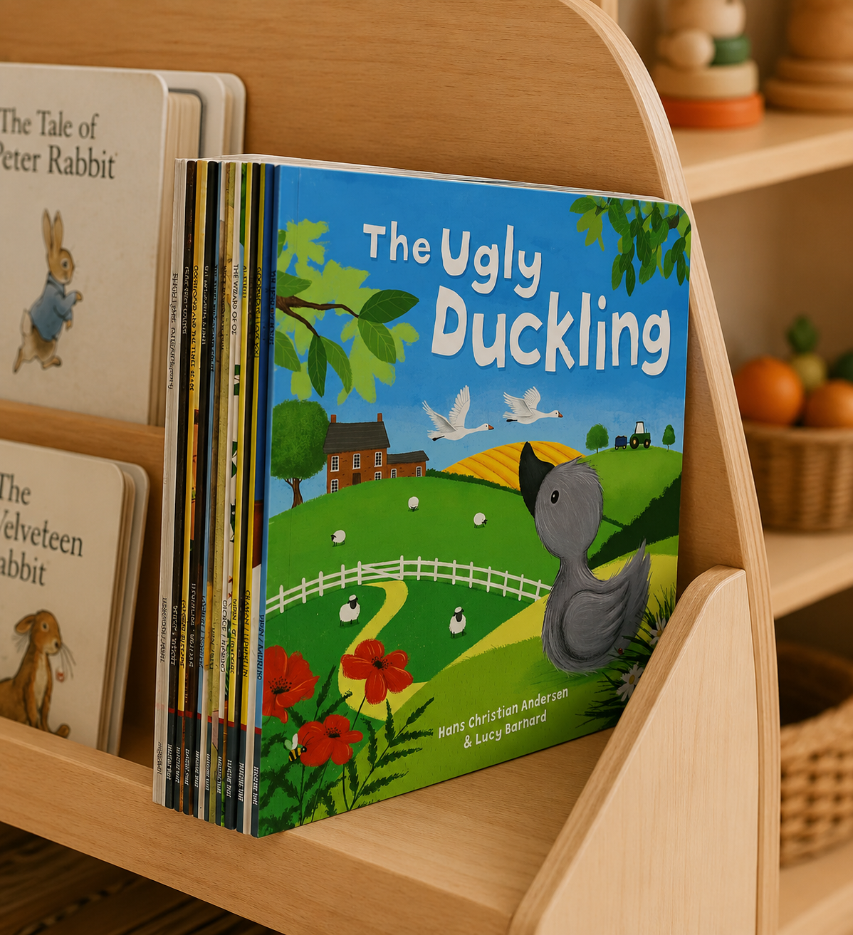 Children's Storybook CollectionThe Ugly Duckling • Goodnight I Love You • Aladdin • The Wizard of Oz • Alice in Wonderland • The Three Billy Goats Gruff • The Velveteen Rabbit • Goldilocks • Cub's First Winter • See You Later Alligator