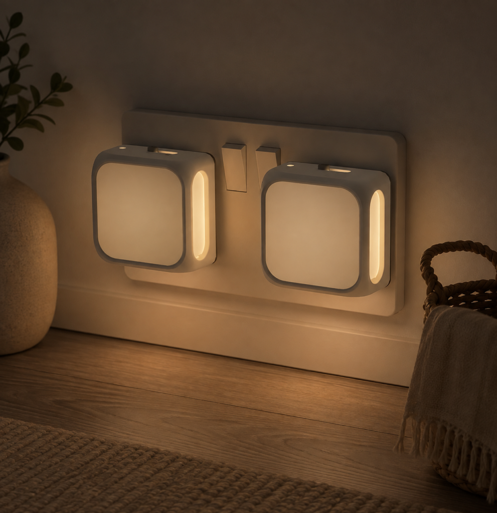 Light sensor night light for babies.