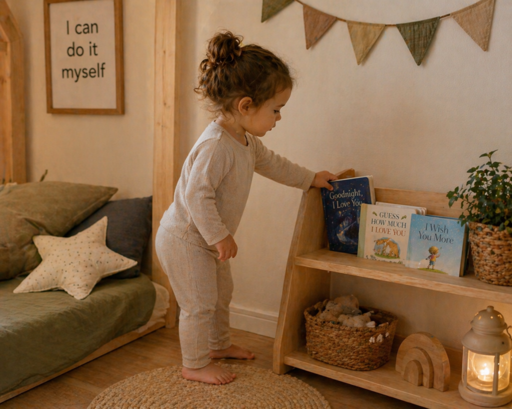 toddler picking bedtime books