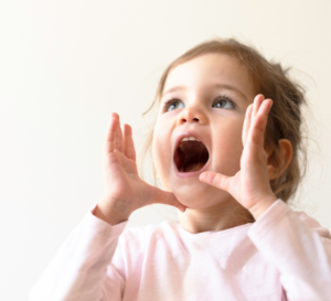 toddler shouting