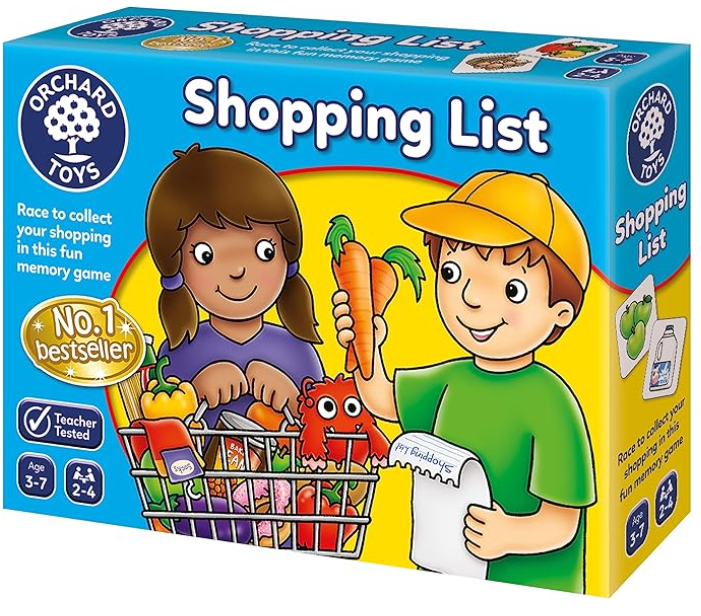 shopping list toddlers board game