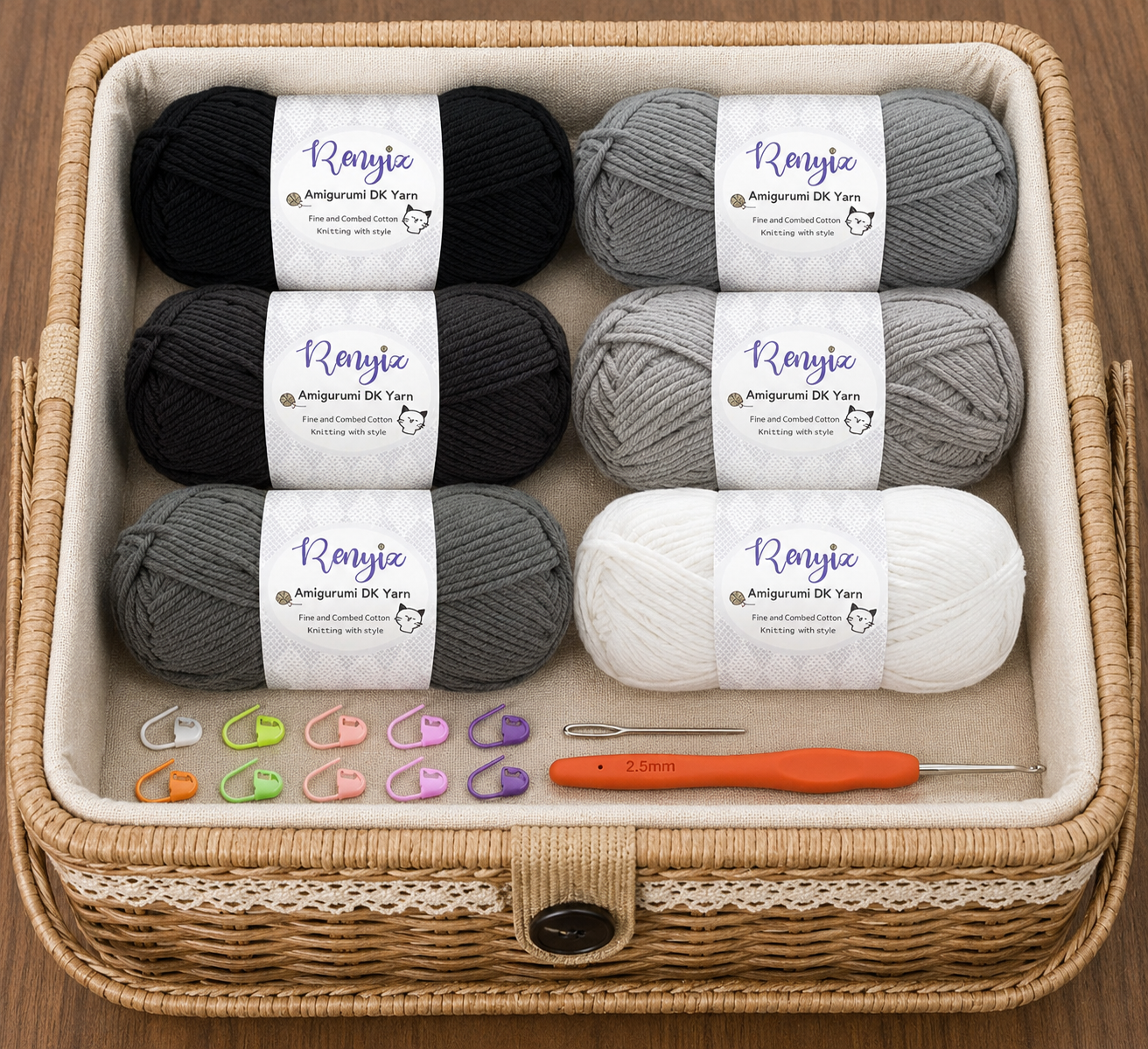Crochet and hook set for beginners