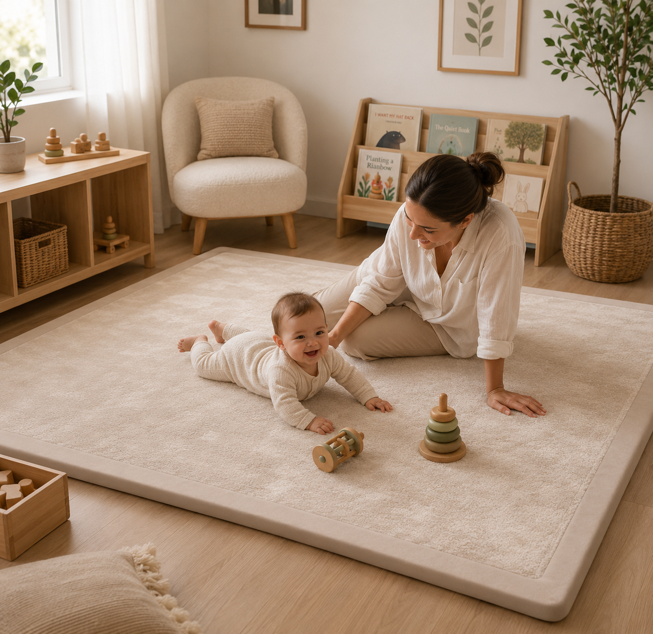 ACOMOPACK Baby Playmat That Looks Like a rug