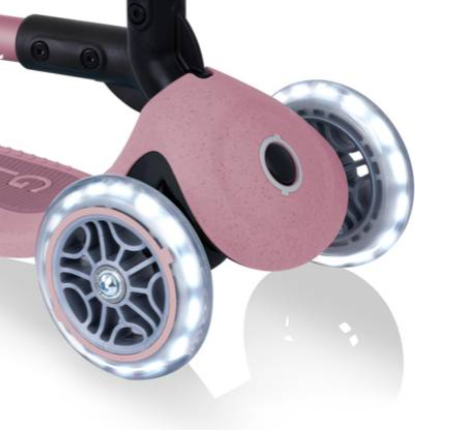 Globber steering lock button