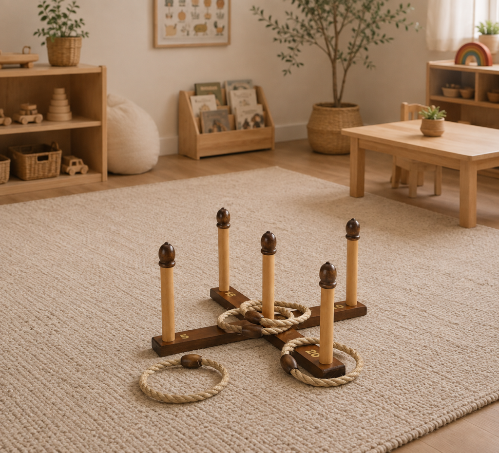 Quoits as a gift idea for 3 year olds.