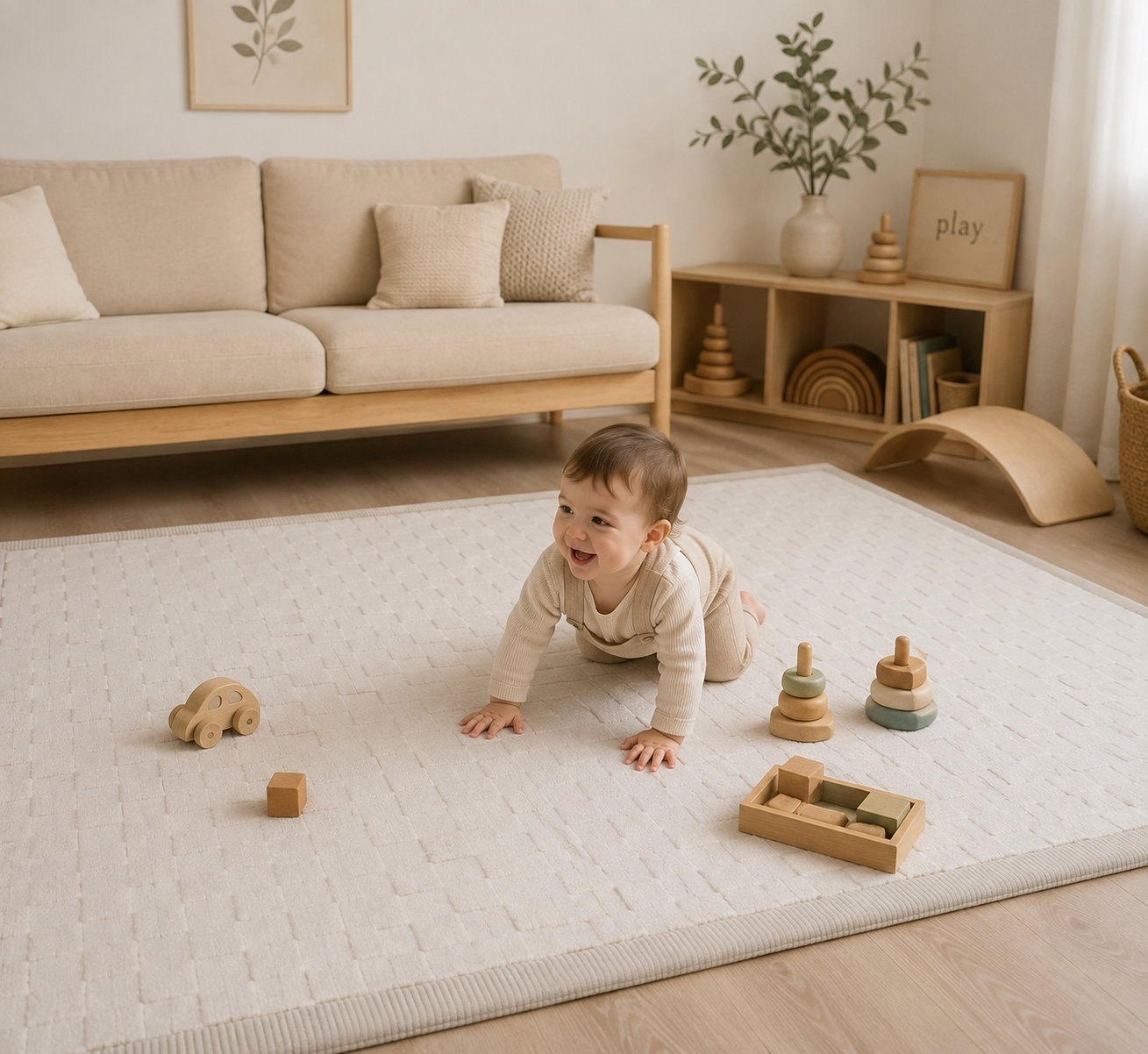 SUPERBE BEBE – Baby Playmat That Looks Like a rug