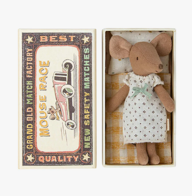 Little Sister Mouse in Matchbox toy.
