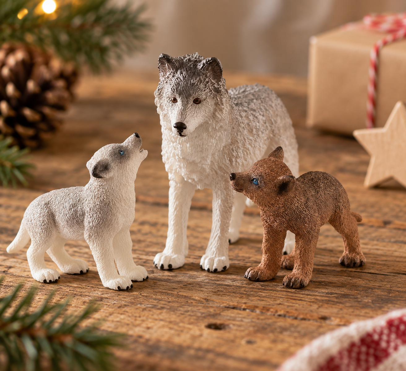 Schleich wolf family.