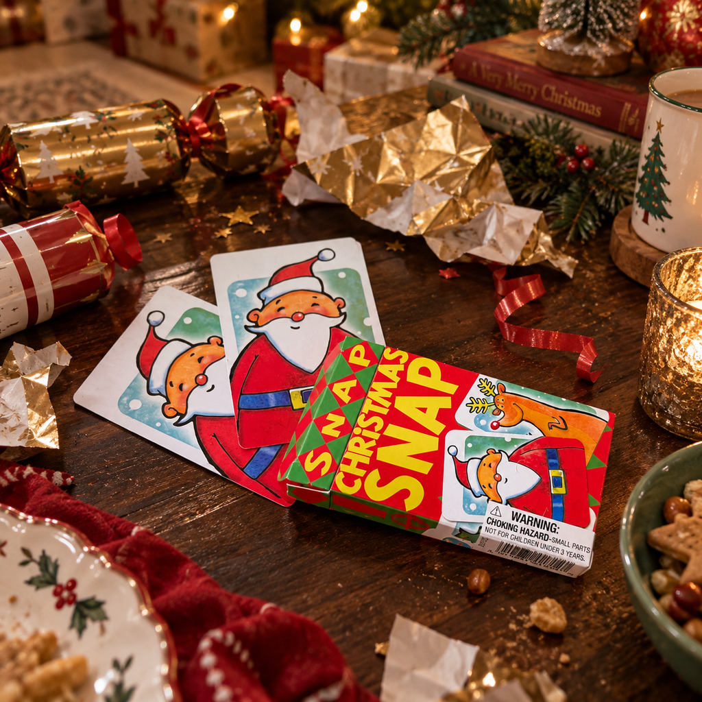 Christmas snap game for toddlers.