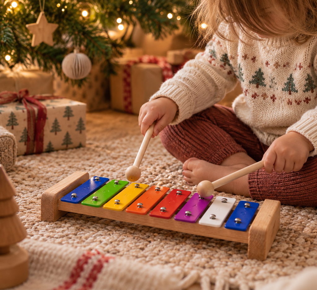 Small Xylophone being used as a stocking filler for 3 year old.